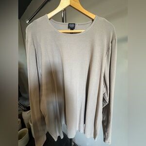 Eileen Fisher Women's Taupe Long Sleeve Shirt